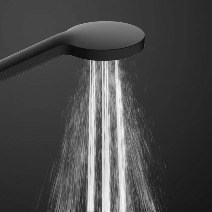 Schütte 60076 - Conjunto de duche com bateria termostática MADURA FRESH preta