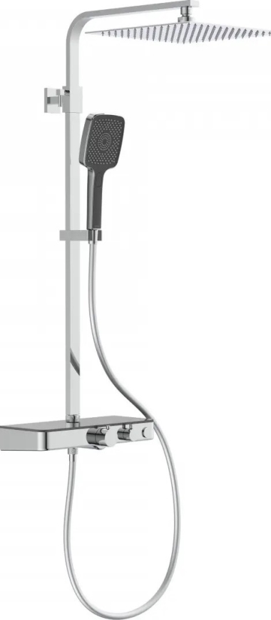 Schütte 60531 - Conjunto de duche com misturador termostático OCEAN, cromado brilhante/antracite