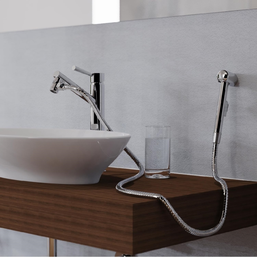 Schütte 78016 - Ducha de mão para lavatório, cromado brilhante