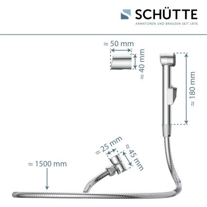 Schütte 78016 - Ducha de mão para lavatório, cromado brilhante