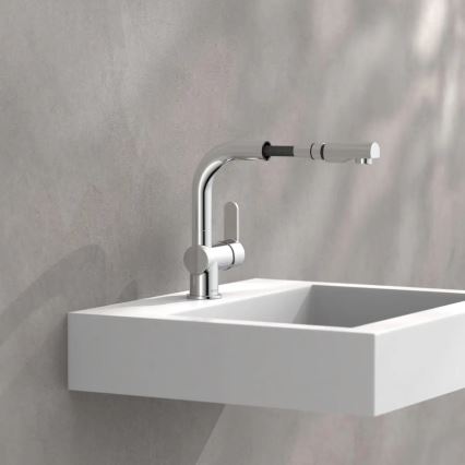 Schütte 79710 - Torneira de cozinha com ducha extraível LONDON cromado brilhante