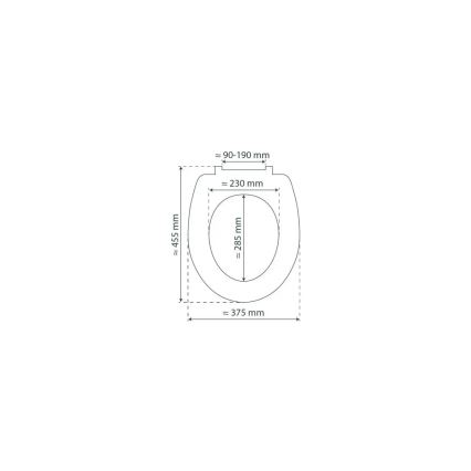 Schütte 82304-A - Assento sanitário Antracite com fecho amortecido (SoftClose), em duroplástico