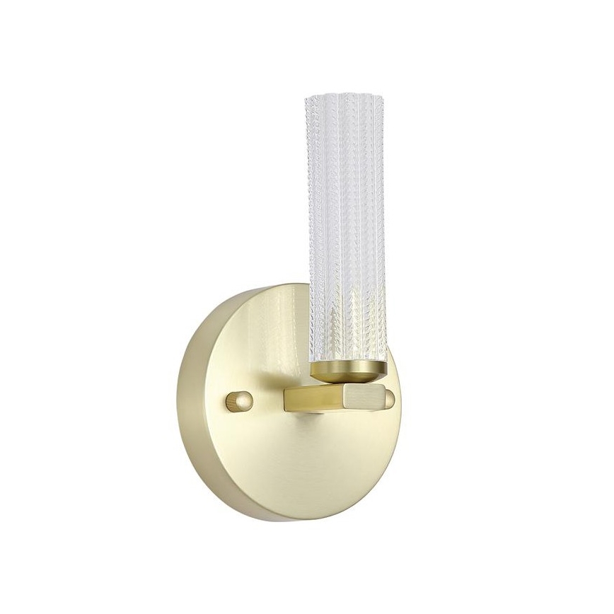 Searchlight - Aplique de parede LED regulável para casa de banho ABERDEEN LED/7W/230V IP44 latão