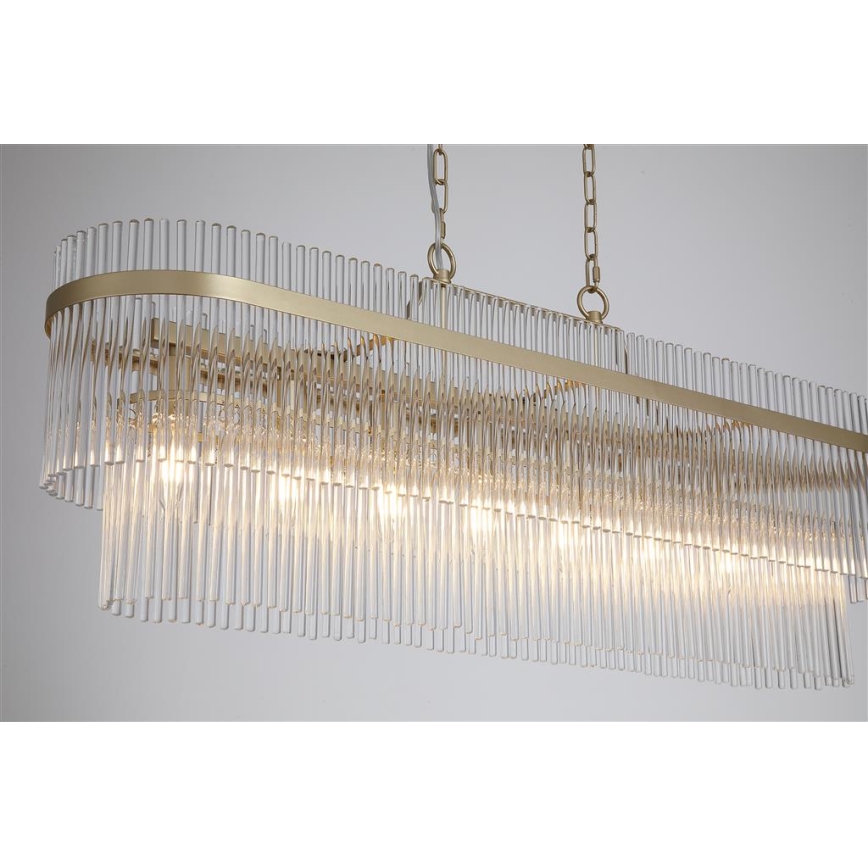Searchlight - Lustre com corrente LARA 8xE14/60W/230V
