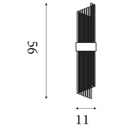 Searchlight - Aplique de parede LARA 2xE14/60W/230V