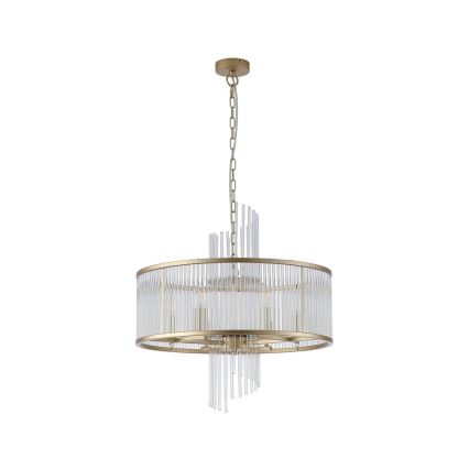 Searchlight - Lustre suspenso com corrente LARA 6xE14/60W/230V