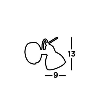 Searchlight - Foco de parede FOCUS 1xGU10/50W/230V preto