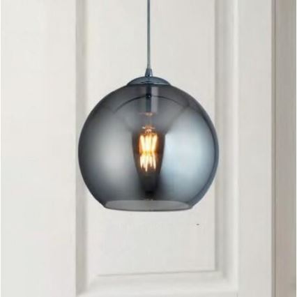 Searchlight - Candelabro num fio BALL 1xE27/60W/230V preto antigo