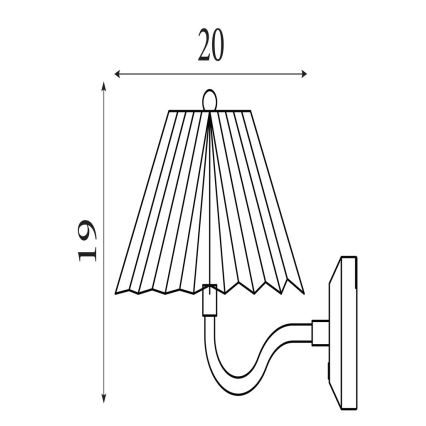 Searchlight - Aplique de parede LED dimerizável DANISH LED/1,5W/230V