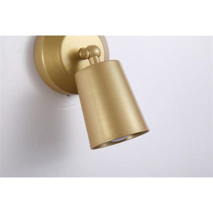 Searchlight - LED Aplique de parede recarregável e dimerizável CONE LED/1,5W/5V dourado
