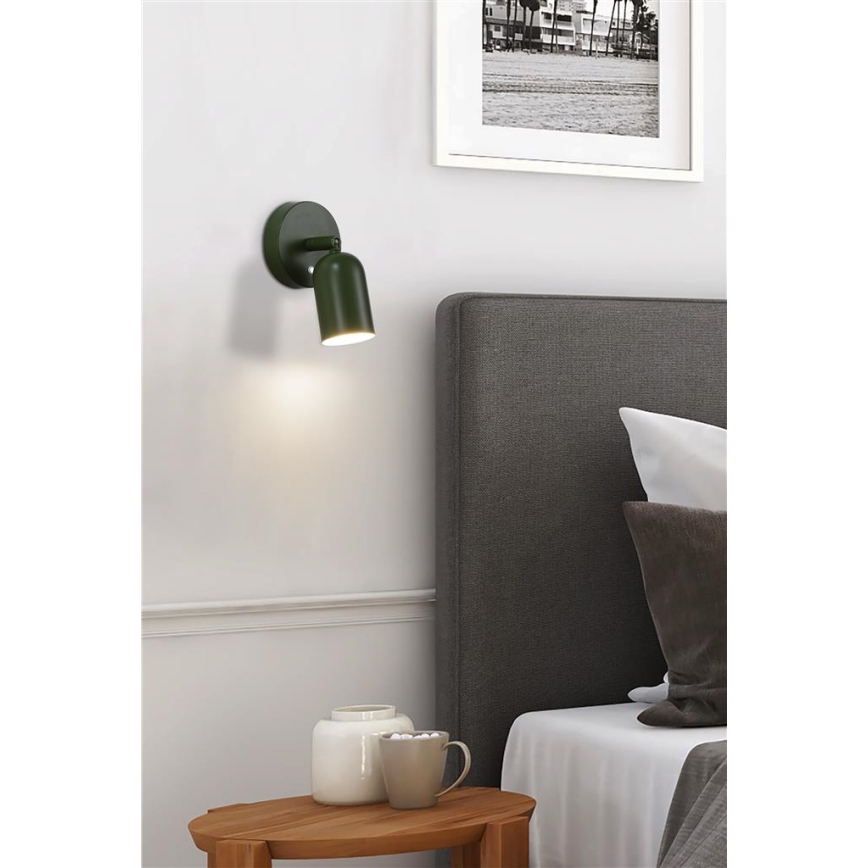 Searchlight - LED Aplique de parede recarregável e dimerizável CONE LED/1,5W/5V verde