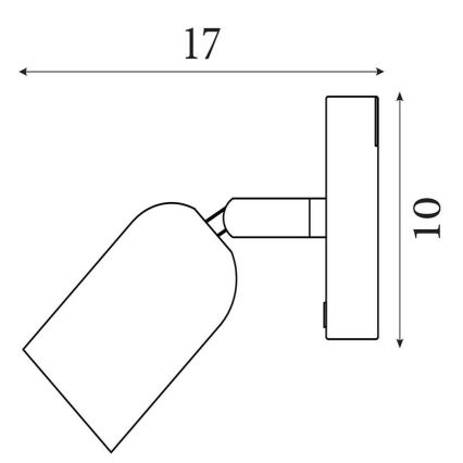 Searchlight - LED Aplique de parede recarregável e dimerizável CONE LED/1,5W/5V verde