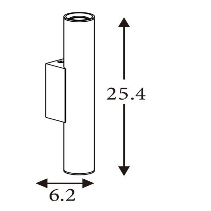 Searchlight - Aplique de parede BEACON 2xGU10/10W/230V dourado