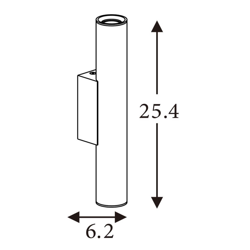 Searchlight - Aplique de parede BEACON 2xGU10/10W/230V castanho