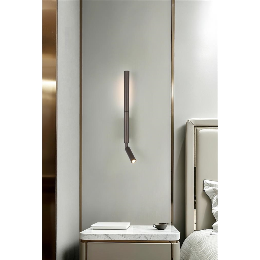 Searchlight - Foco LED ARCHITECT LED/7W/230V castanho