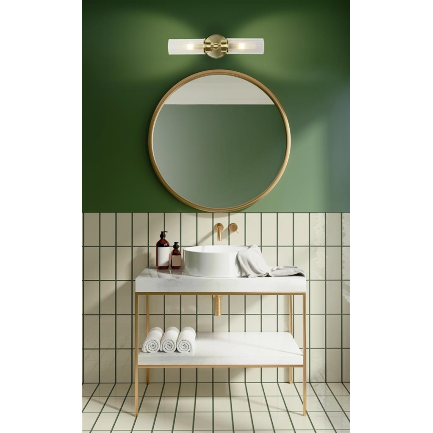 Searchlight - Aplique de parede IMPERIAL 2xG9/33W/230V latão