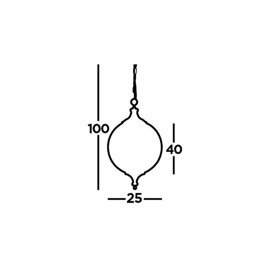 Searchlight - Candeeiro suspenso VULCAN 1xE27/60W/230V