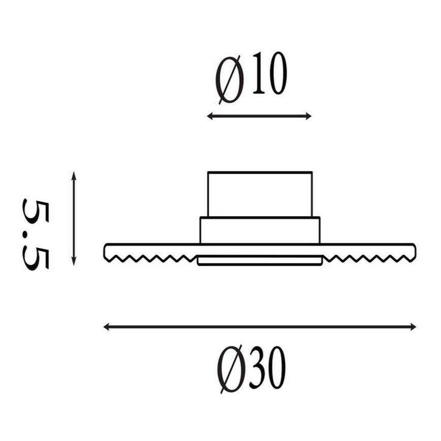 Searchlight - Aplique de parede LED regulável CLEO LED/9,4W/230V latão