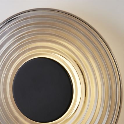 Searchlight - Aplique de parede LED dimerizável CLEO LED/9,4W/230V, cor fumê