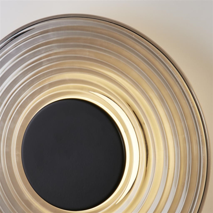 Searchlight - Aplique de parede LED dimerizável CLEO LED/9,4W/230V, cor fumê