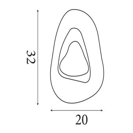 Searchlight - Aplique de parede LED DESTINY LED/8W/230V preto