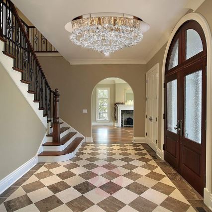 Searchlight - Luminária de teto HANNA 8xG9/33W/230V