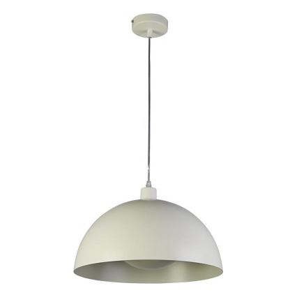 Searchlight - Lustre suspenso em cabo MARS 1xE27/60W/230V Ø 25 cm creme