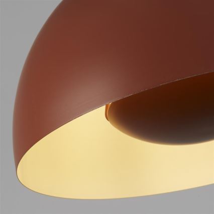 Searchlight - Lustre pendente MARS em cabo, 1xE27/60W/230V, Ø 40 cm, cor tijolo