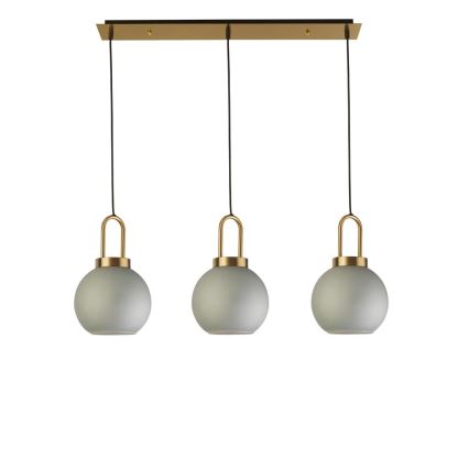 Searchlight - Candelabro suspenso SNOWDROP 3xE27/60W/230V latão