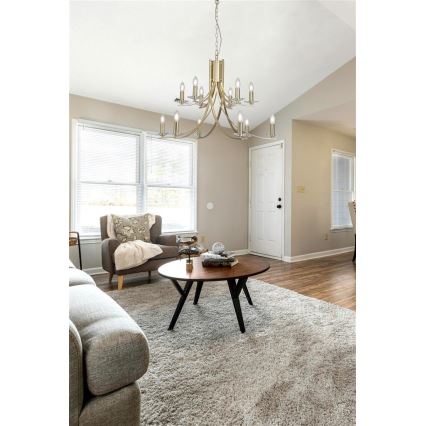 Searchlight - Lustre suspenso por corrente ASCONA 12xE14/60W/230V