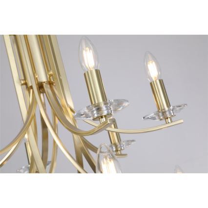 Searchlight - Lustre suspenso por corrente ASCONA 12xE14/60W/230V