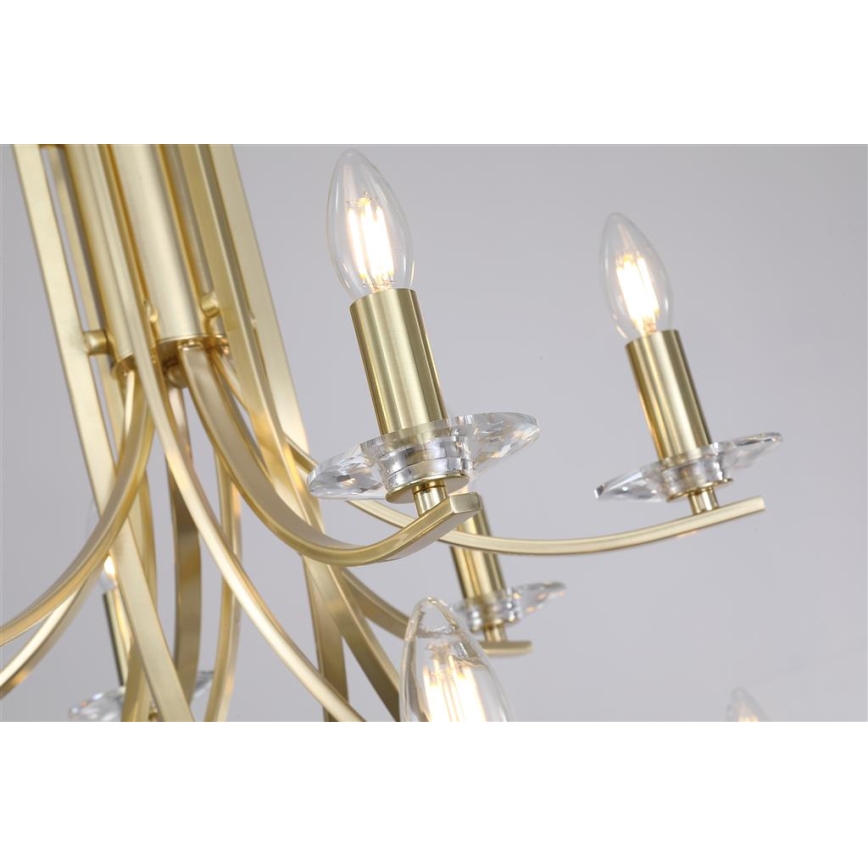 Searchlight - Lustre suspenso por corrente ASCONA 12xE14/60W/230V