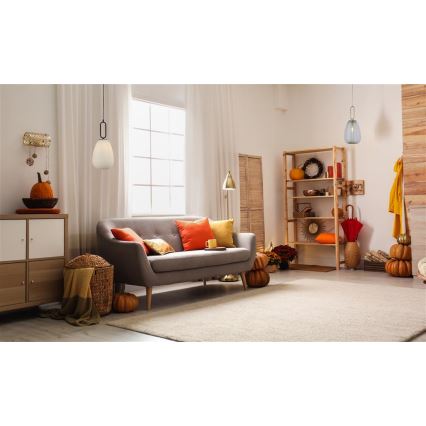 Searchlight - Candelabro suspenso ELIXIR 1xE27/60W/230V branco