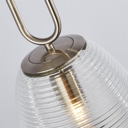 Searchlight - Candelabro suspenso ELIXIR 1xE27/60W/230V transparente