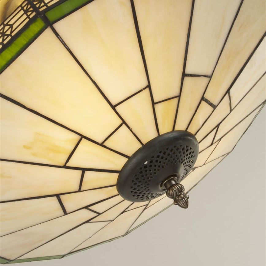 Searchlight - Candelabro montado à superfície Tiffany NEW YORK 2xE14/40W/230V