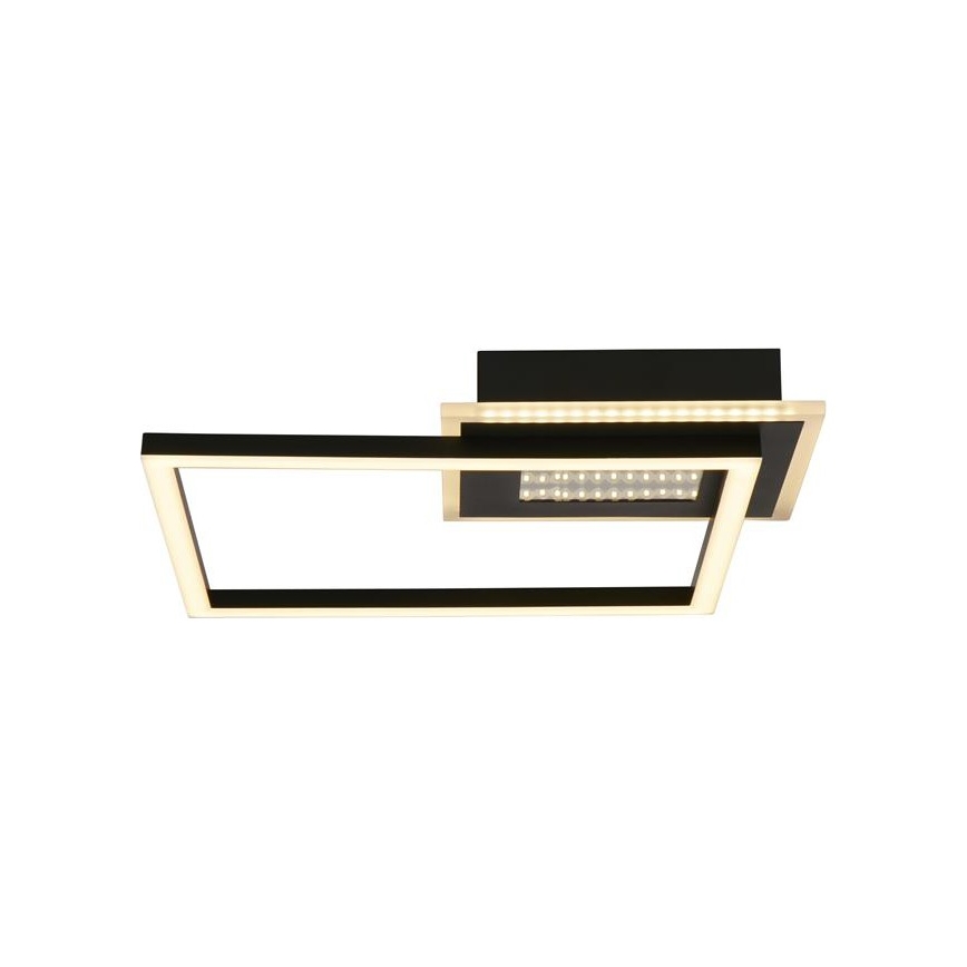 Searchlight - LED Candeeiro de tecto regulável QUADRATE LED/24W/230V 36x36 cm preto
