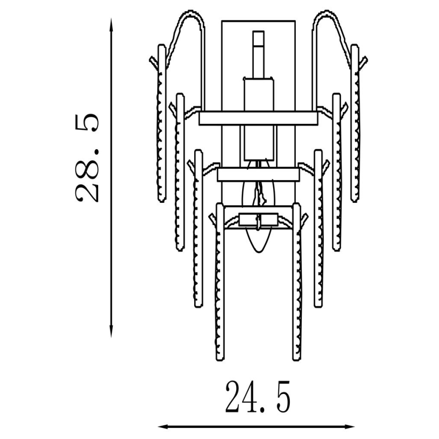 Searchlight - Aplique de parede FEATHER 1xE14/60W/230V
