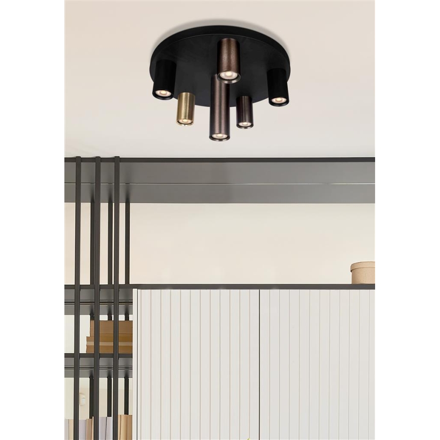 Searchlight - Candeeiro de teto TUBES 6xGU10/10W/230V, diâmetro 40 cm