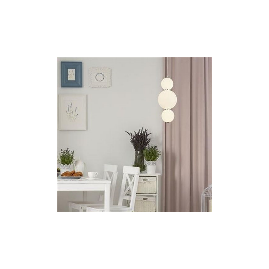 Searchlight - Candelabro suspenso LED SNOWBALL LED/18W/230V