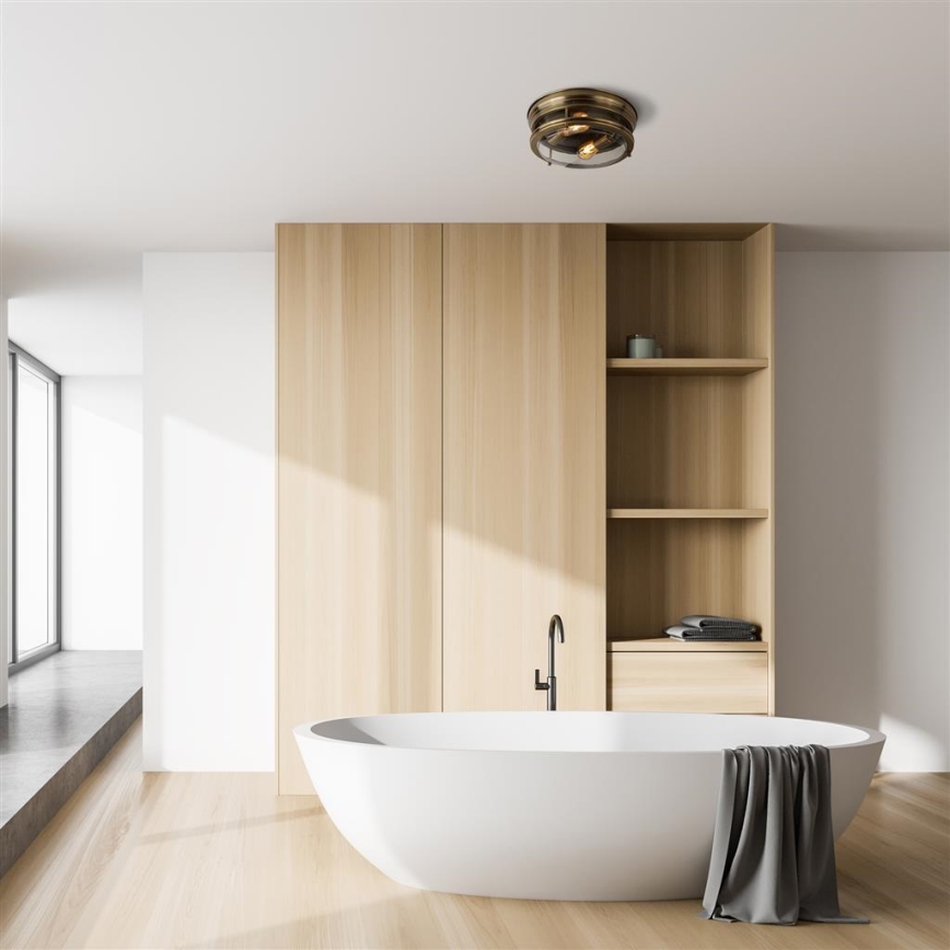 Searchlight - Luz de teto EDINBURGH I 2xE27/40W/230V bronze