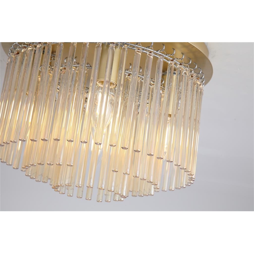 Searchlight - Candeeiro de tecto SWIZZLE 5xE14/60W/230V Ø 32 cm dourado