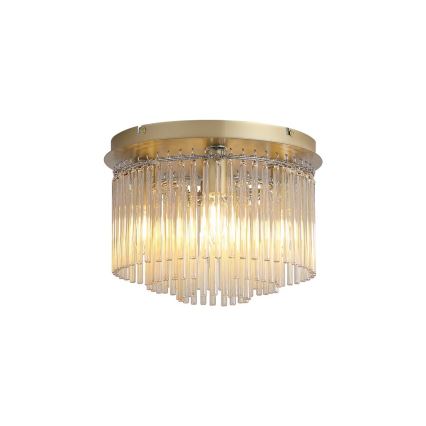 Searchlight - Candeeiro de tecto SWIZZLE 5xE14/60W/230V Ø 32 cm dourado