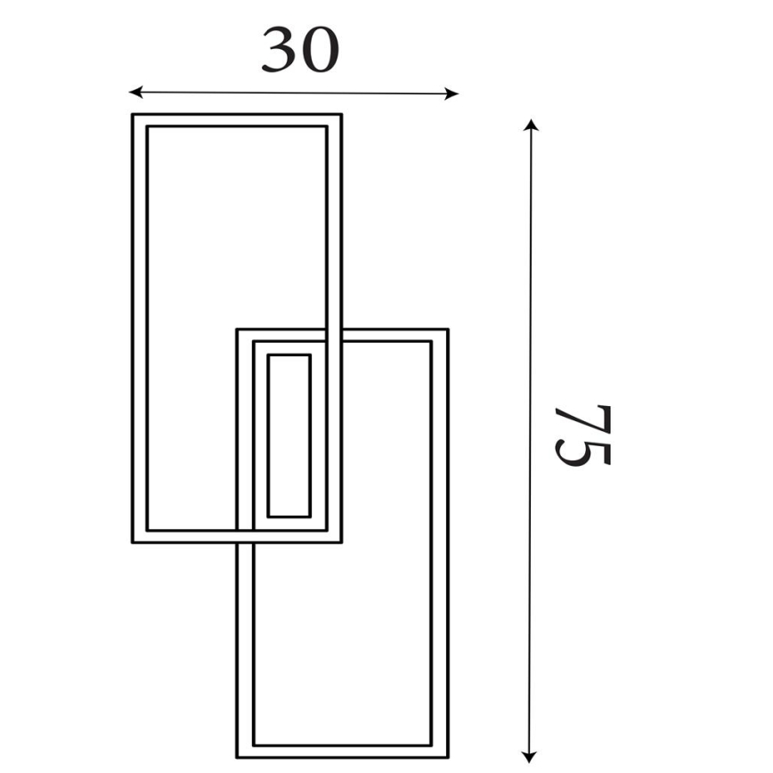 Searchlight - Candeeiro de tecto LED dimerizável OVALOID LED/40W/230V 3000K 30x75 cm