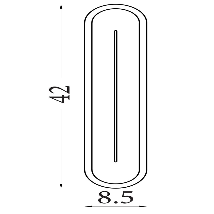 Searchlight - Aplique de parede LED regulável COUPER LED/14W/230V 3000K