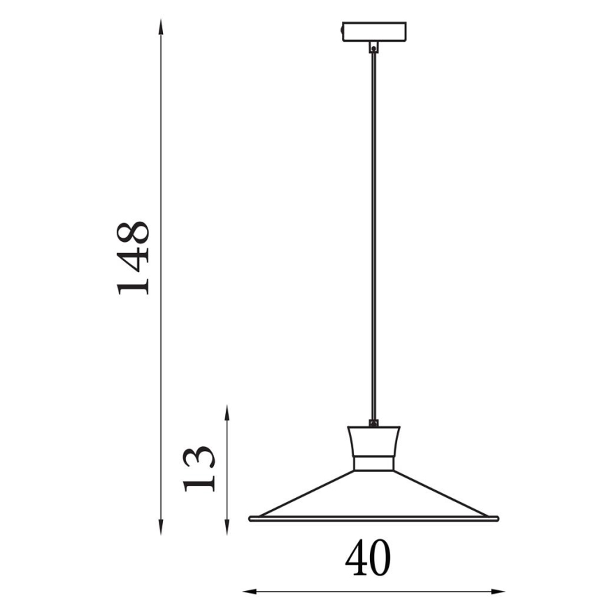 Searchlight - Lustre suspenso por cabo BALHAM 1xE27/60W/230V
