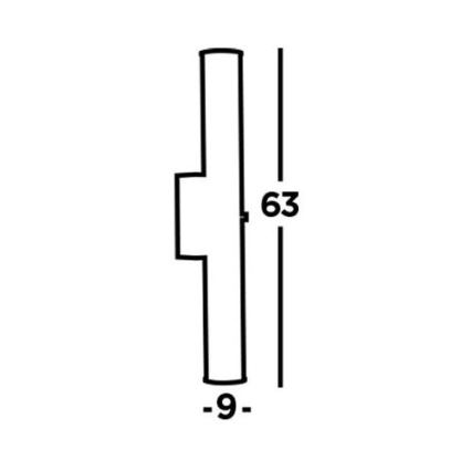 Searchlight -Iluminação de casa de banho LED CLAMP LED/23W/230V IP44 preto