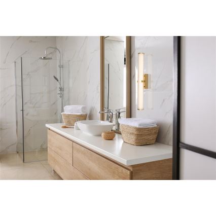 Searchlight - Iluminação de casa de banho LED CLAMP LED/23W/230V IP44 dourado