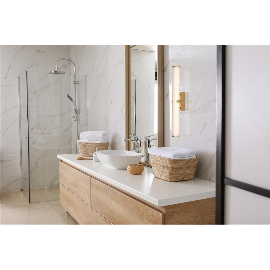 Searchlight - Iluminação de casa de banho LED CLAMP LED/23W/230V IP44 dourado