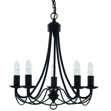 Searchlight - Candelabro numa corrente MAYOPLE 5xE14/60W/230V