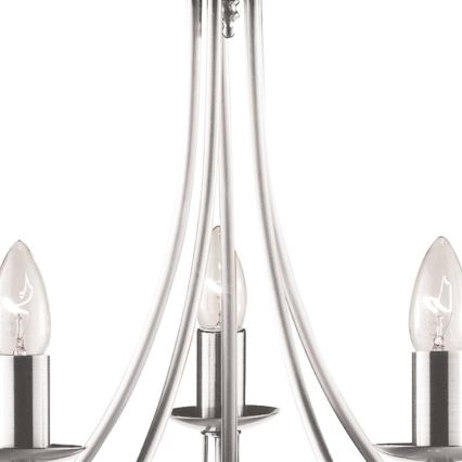 Searchlight - Candeeiro suspenso MAYPOLE 5xE14/40W/230V cromado brilhante
